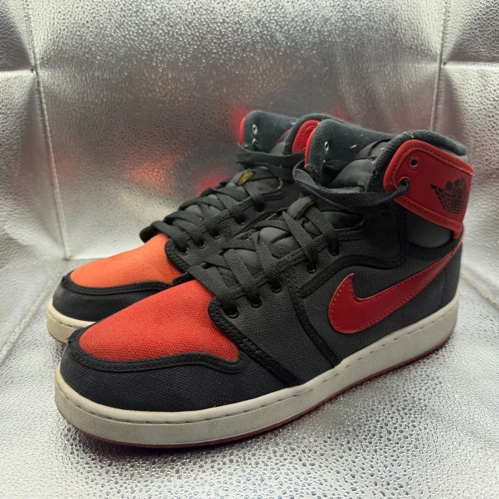 Size‎ 9.5 Nike Air Jordan 1 AJKO Retro Bred Black Red Mens Sneakers 638471-001